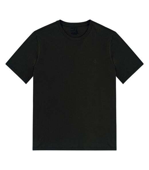 Camiseta Masculina Básica Meia Malha Diametro Preto