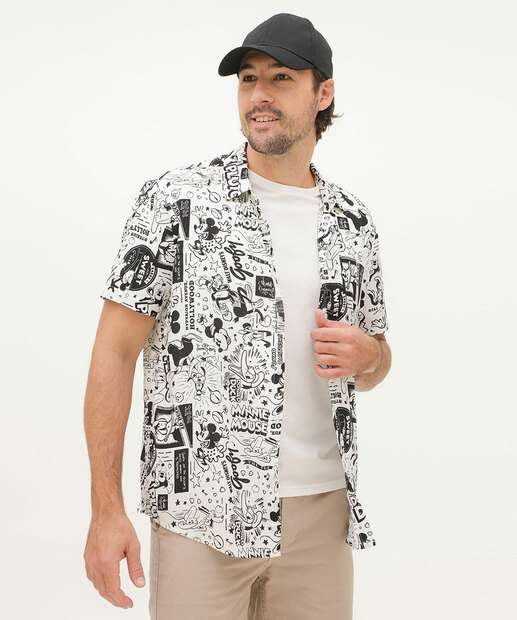 Image_Camisa Masculina Manga Curta Estampa Mickey Disney