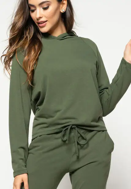 Conjunto  Comfy Com Casaco Capuz e Jogger Moletinho Verde Salvatore Fashion
