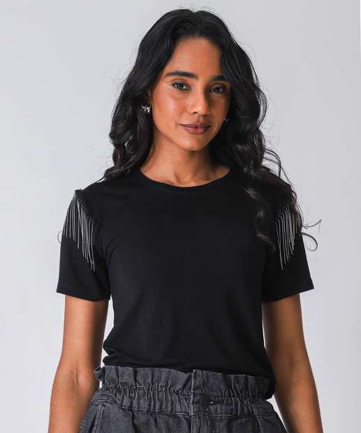 Image_Blusa Feminina Manga Curta Marisa Preto