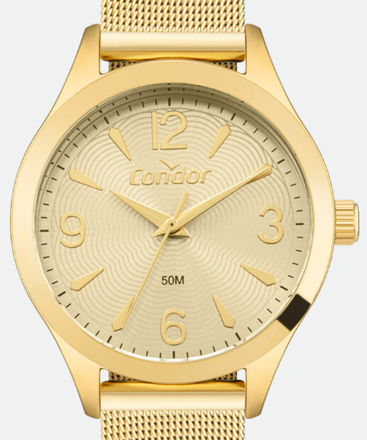 Kit Relógio Feminino Condor CO2035NWVK4X Dourado