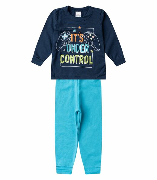 Image_Conjunto Menino Blusa Longa E Calça Select Azul