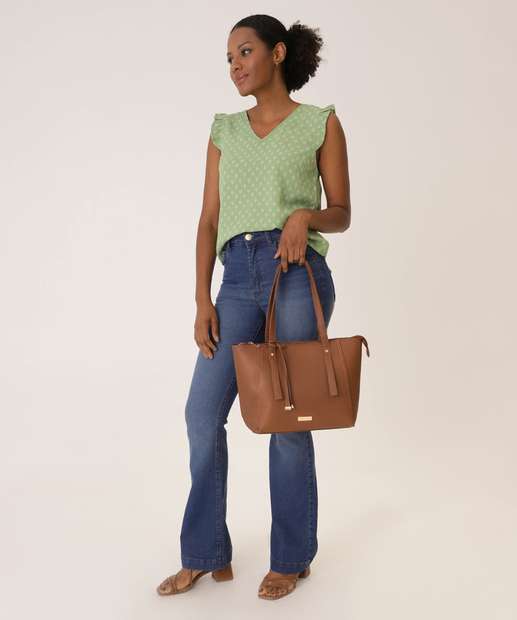 Image_Bolsa De Ombro Tote Feminina Caramelo Alice Pallucci