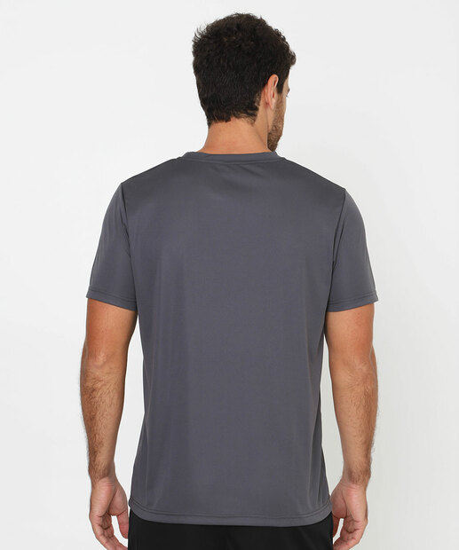 Camiseta Masculina Fitness Dry Fit MR Cinza 