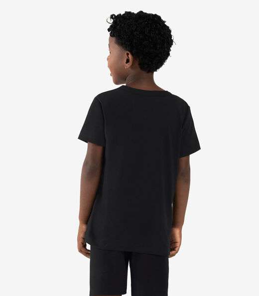 Camiseta Infantil Meia Malha Rovi Kids Preto