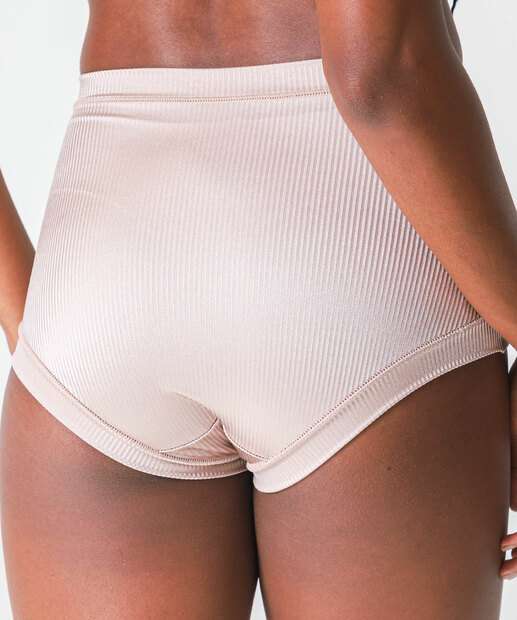 Calcinha Cintura Alta Bourbon Canelada Conforto Demillus