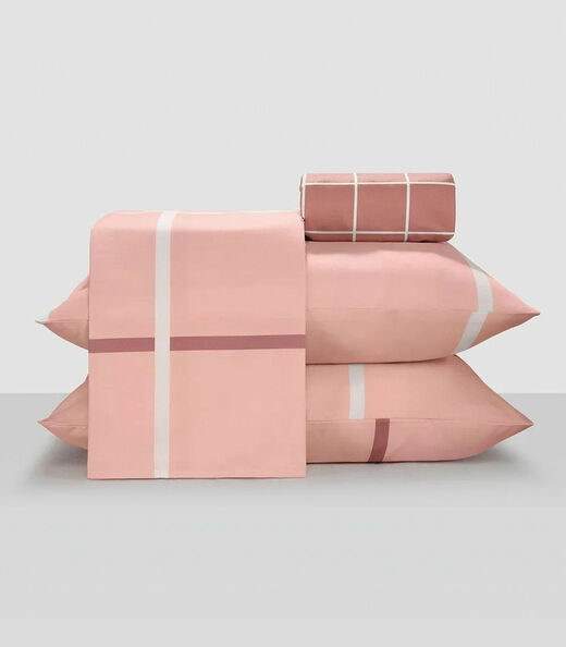 Image_Jogo De Cama Casal 4 Peças Lar E Lazer Rosa
