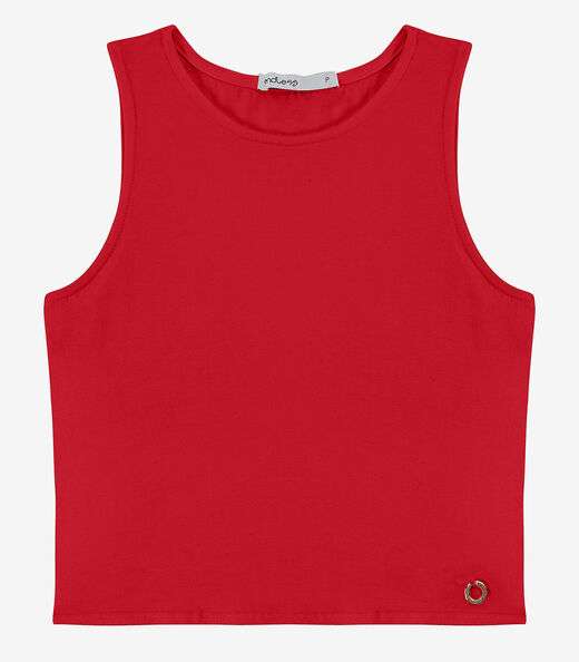 Regata De Viscotorcion Básica Feminina Endless Vermelho