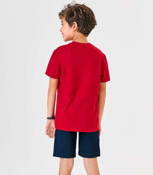 Conjunto Infantil Camiseta Com Bermuda Trick Nick Vermelho