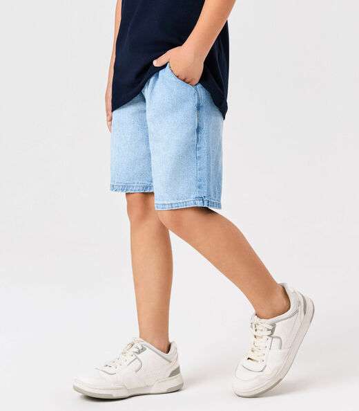 Bermuda Jeans Menino Trick Nick Azul