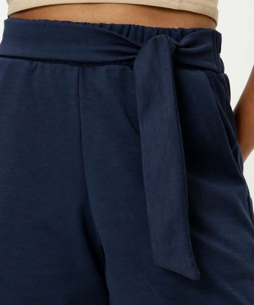 Short Cintura Alta Feminino Amarração Marisa