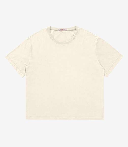 Image_Blusa Manga Curta Plus Size Secret Glam Bege