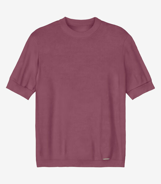 Blusa Feminina Manga Curta Tricot Endless Vermelho