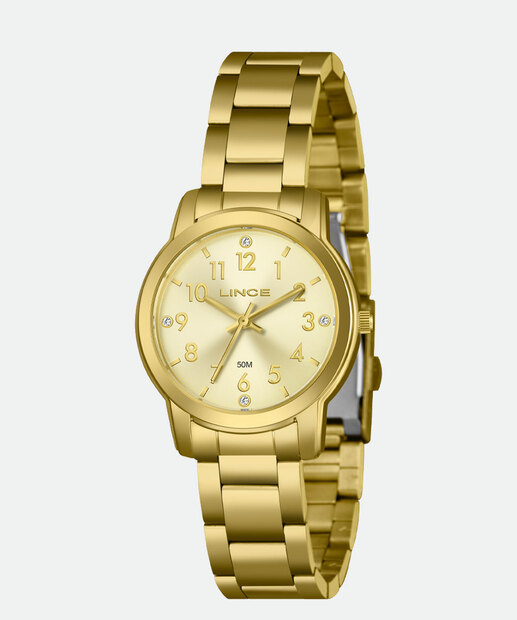 Kit Relógio Feminino Lince LRG4852L34 C2KX Dourado