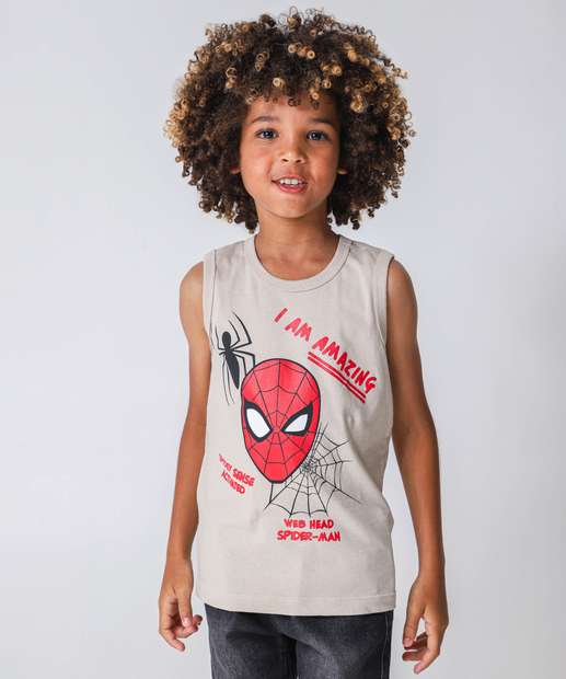 Image_Regata Infantil Homem Aranha Tam 4 a 10 Bege