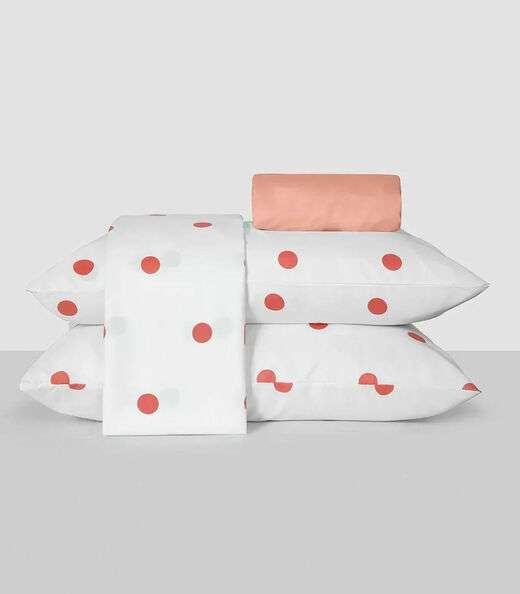 Image_Jogo De Cama Queen Poá 150 Fios Lar E Lazer Branco