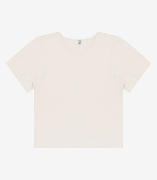 Blusa Plus Size Infinita Cor Rovitex Bege