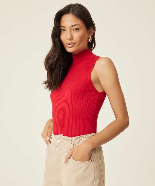 Image_Blusa Regata Feminina Tricô Gola Alta Marisa