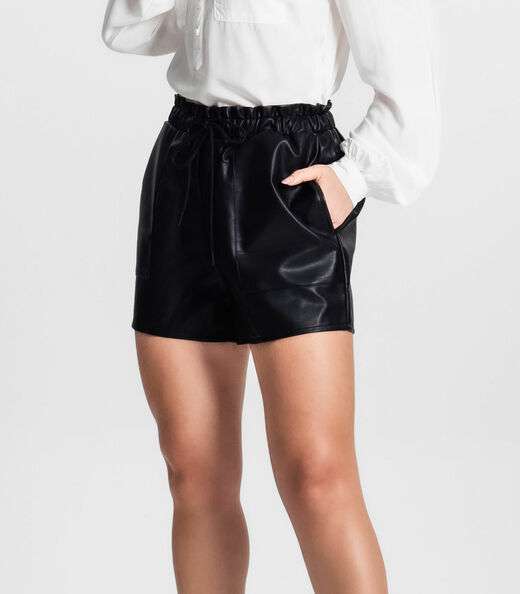 Shorts Feminino Sintético Endless Preto