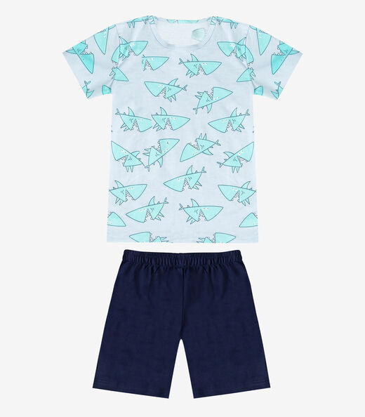Conjunto Infantil Camiseta e Bermuda Select Cinza