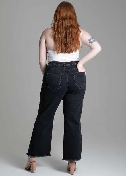 Calça Jeans Sawary Plus Size Cropped - 277862
