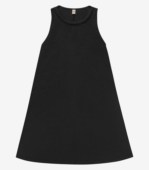 Image_Vestido Curto Visco Maquinetada Feminino Rovitex Preto