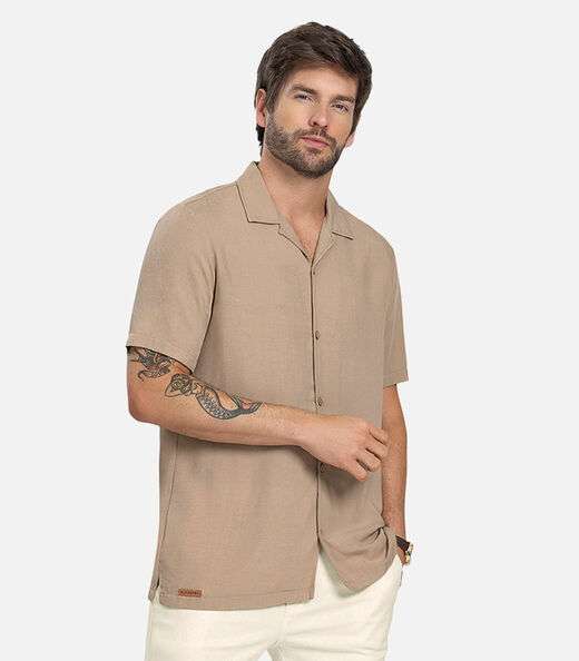 Image_Camisa Masculina Viscolinho Diametro Marrom