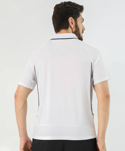 Camiseta Polo Masculina Fitness Marisa Branco