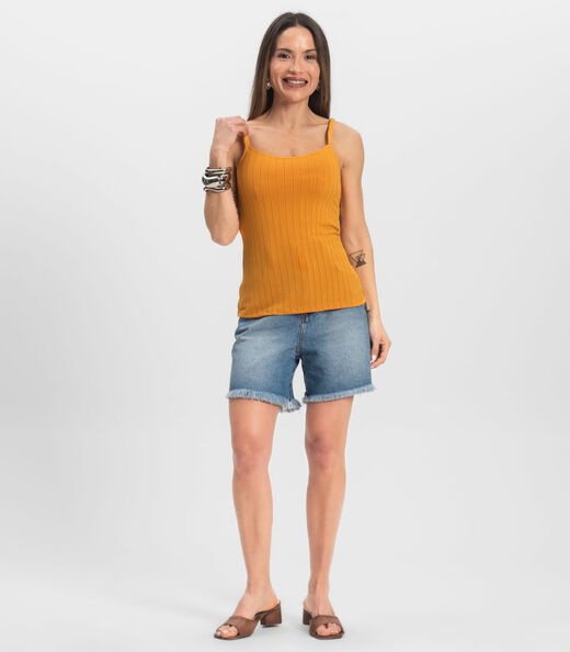 Blusa Feminina De Alça Select Amarelo