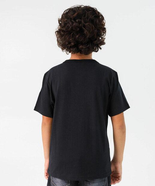 Camiseta Juvenil Hulk Marvel Tam 10 a 16 Preto