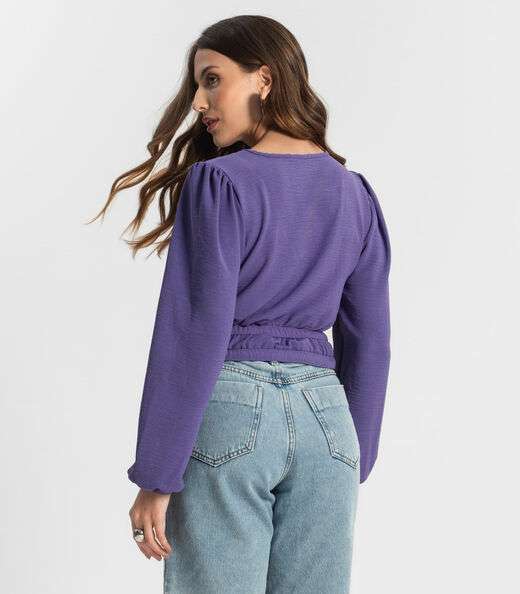 Blusa Feminina Manga Longa Endless Roxo