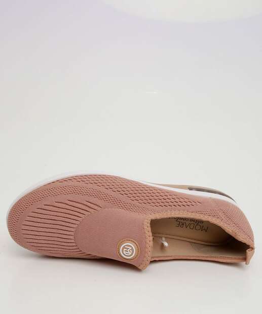 Tênis Casual Feminino Knit Textura Modare