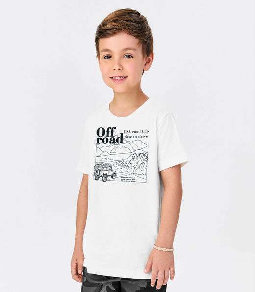 Conjunto Infantil Camiseta Com Bermuda Trick Nick Branco