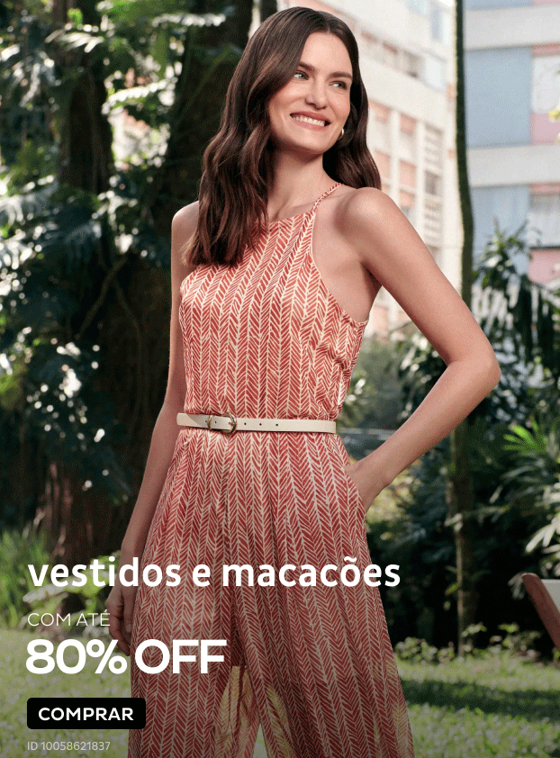 Vestidos e Macacões por até 80%OFF Vestidos e Macacões por até 80%OFF