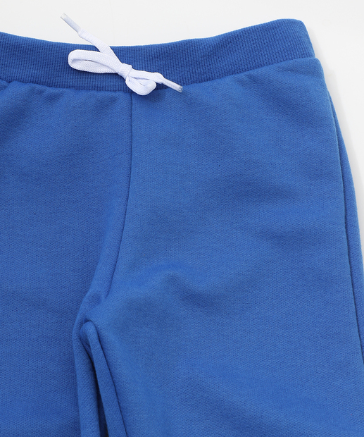 Calça Infantil Jogger Moletom Sonic Tam 4 a 10 Azul