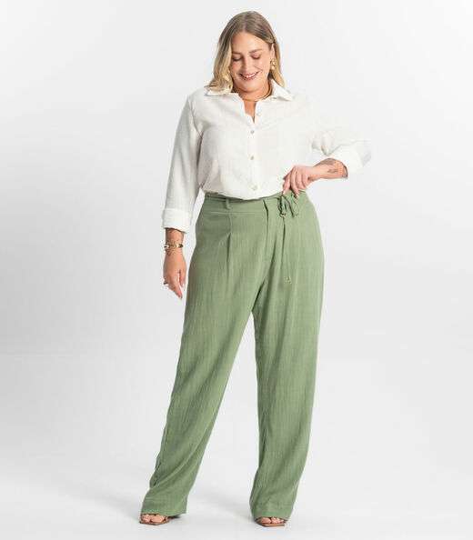 Calça Feminina Reta Secret Glam Verde