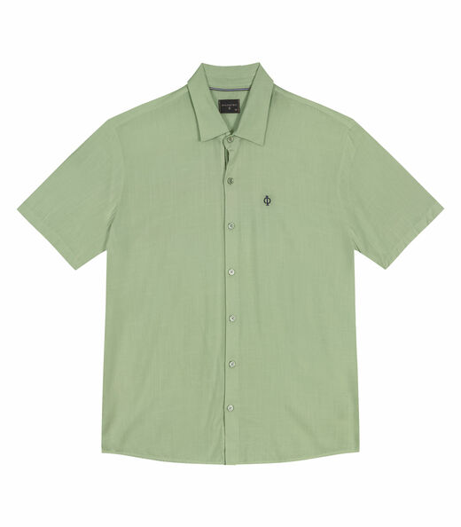 Camisa Masculina Em Viscose Slub Diametro Verde