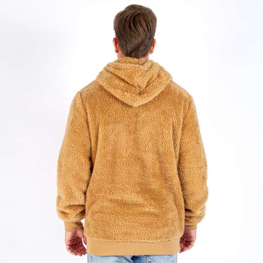 Blusão Moletom Rock e Soda Masculino Bolso Canguru Capuz Teddy