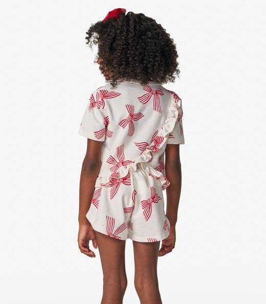 Conjunto Blusa com Shorts em Moletinho Trick Nick Off White