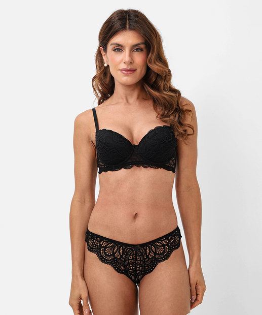 Kit 2 Calcinhas Tanga Renda Marisa Rosa