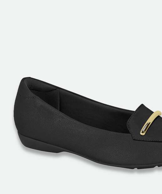 Mocassim Loafer Feminino Modare Preto