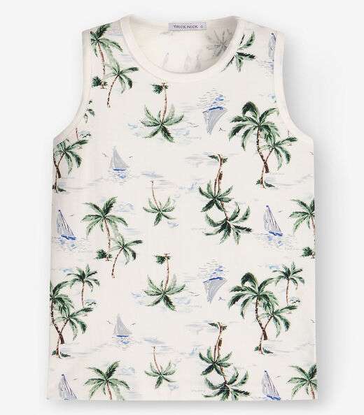 Regata Masculino Cotton Leve Trick Nick Bege