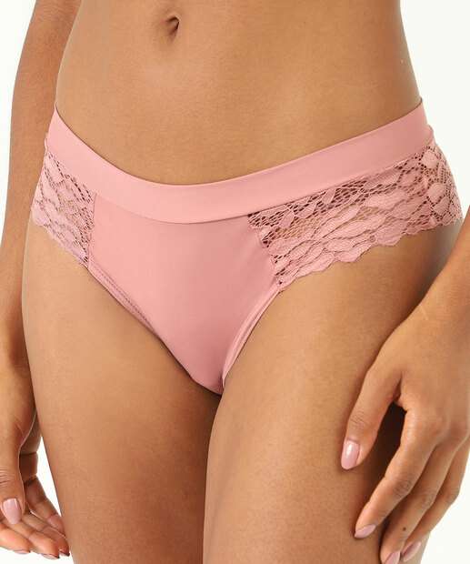 Calcinha Biquíni Renda Marisa Rosa