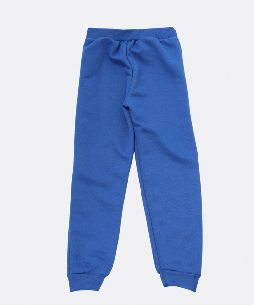 Calça Infantil Jogger Moletom Sonic Tam 4 a 10 Azul