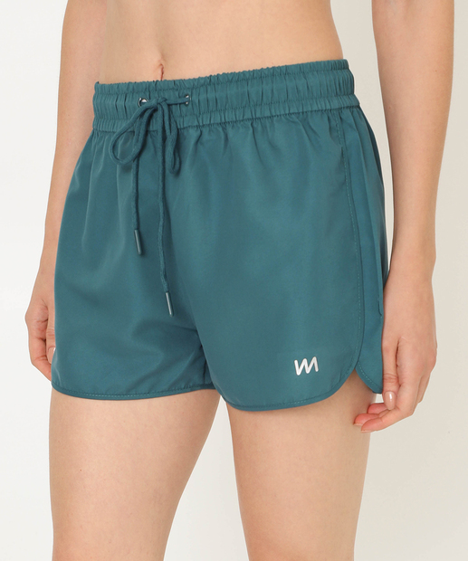 Short Feminino Fitness Amarração Marisa Verde