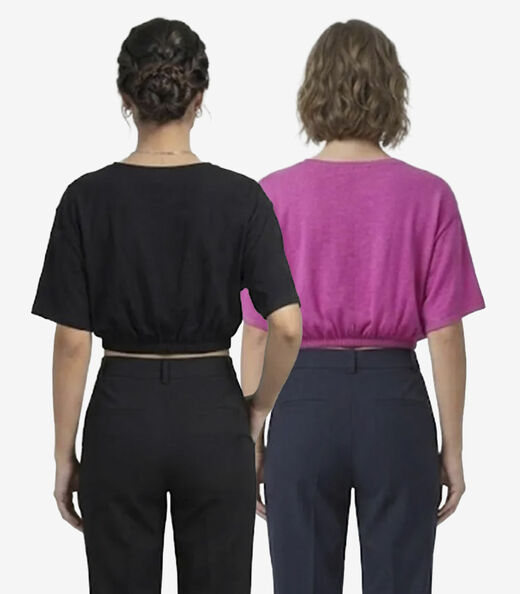 Kit 2 Blusas Femininas Em Viscose Infinita Cor Sortidas