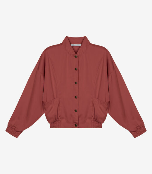 Jaqueta Endless Tencel Twill Feminina Marrom