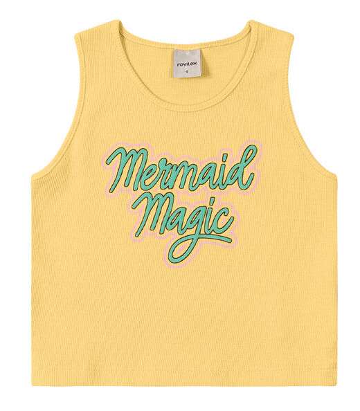 Blusa Regata Infantil Feminina Rovitex Kids Amarelo