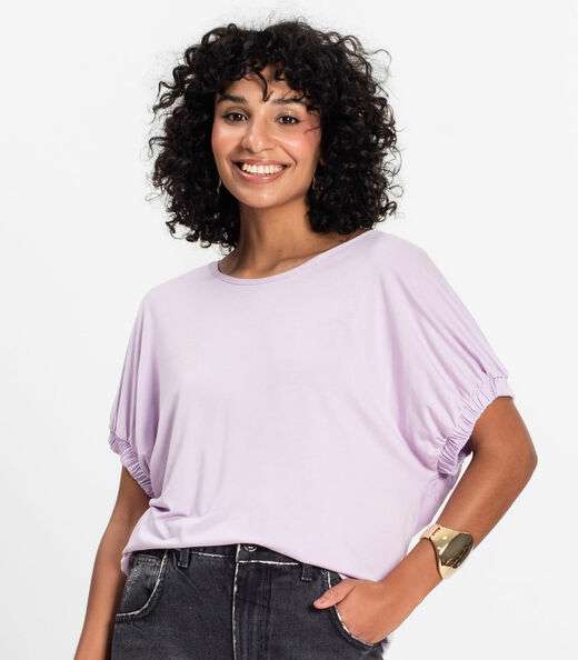 Blusa Viscose Infinita Cor Roxo