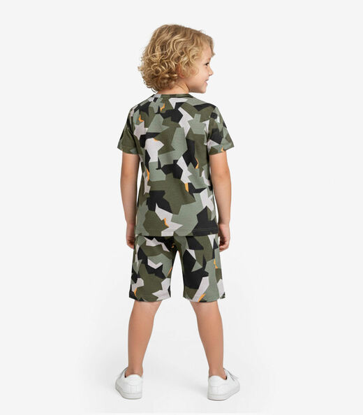 Pijama Infantil Camiseta e Bermuda Select Verde